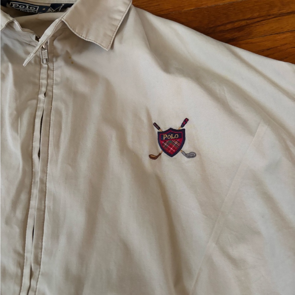 Polo by Ralph Lauren Khaki Lightweight Jacket with Embroidered Logo - Picture 4 of 5